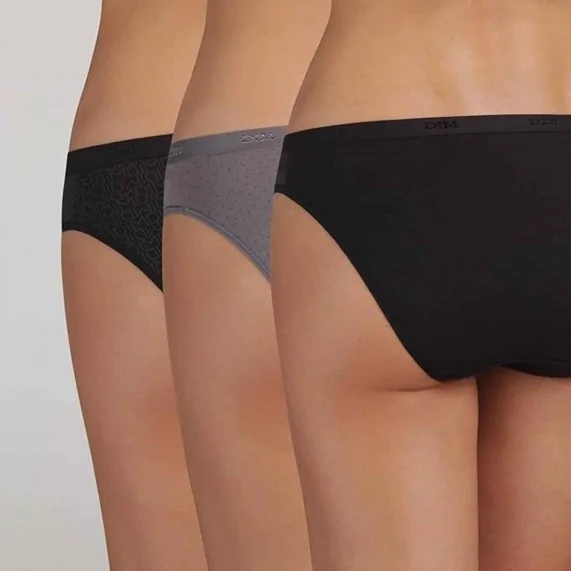 Lot de 3 Culottes Fantaisie Coton Stretch "Les Pockets de Dim" (Culotte Femme) Dim chez FrenchMarket