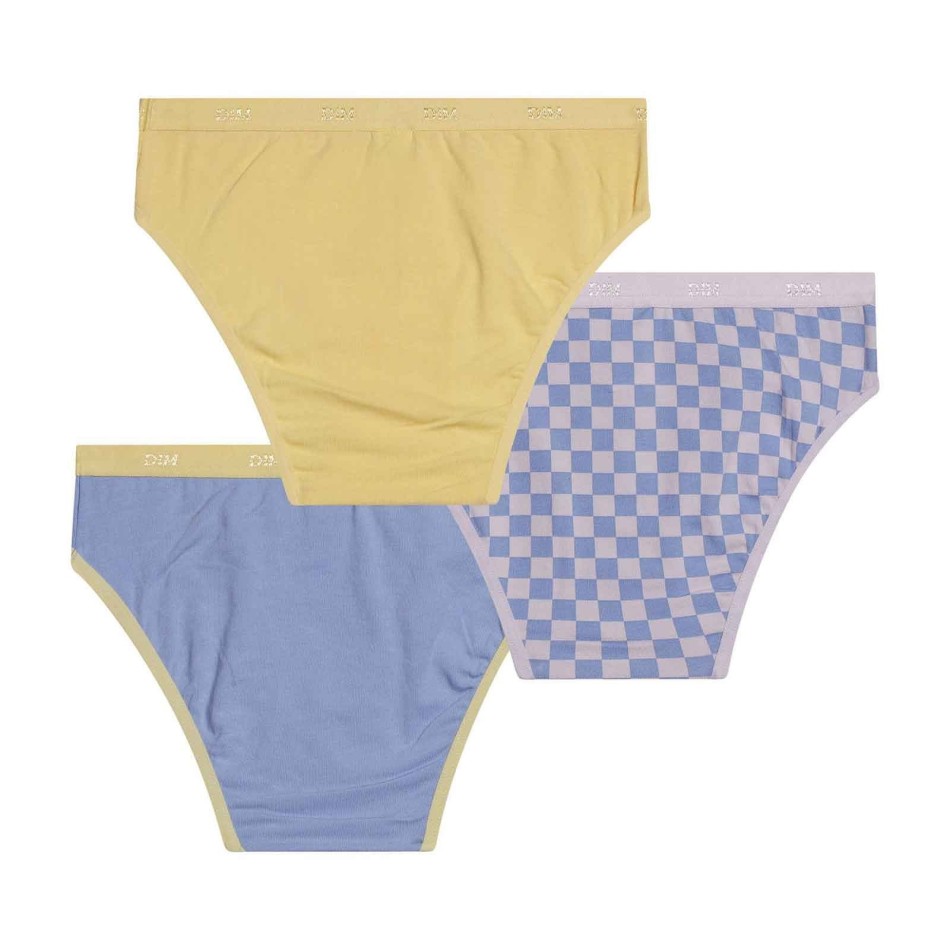 DIM GIRLS | Set med 3 stycken fina bomullsbyxor för flickor med stretchfickor