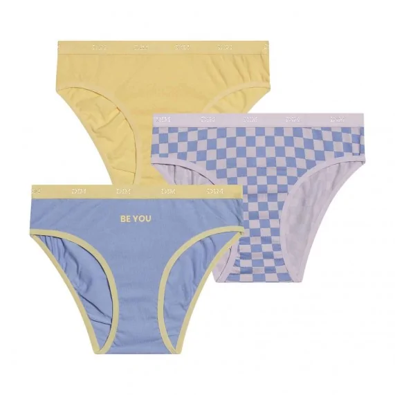 Set di 3 ragazze con mutandine in cotone elasticizzato "The Pockets (Mutandine) Dim chez FrenchMarket Set di 3 ragazze con mutandine in cotone elasticizzato "The Pockets (Mutandine) Dim chez FrenchMarket