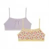 Set di 2 reggiseni da ragazza in cotone elasticizzato "Les Pockets (Reggiseni) Dim chez FrenchMarket