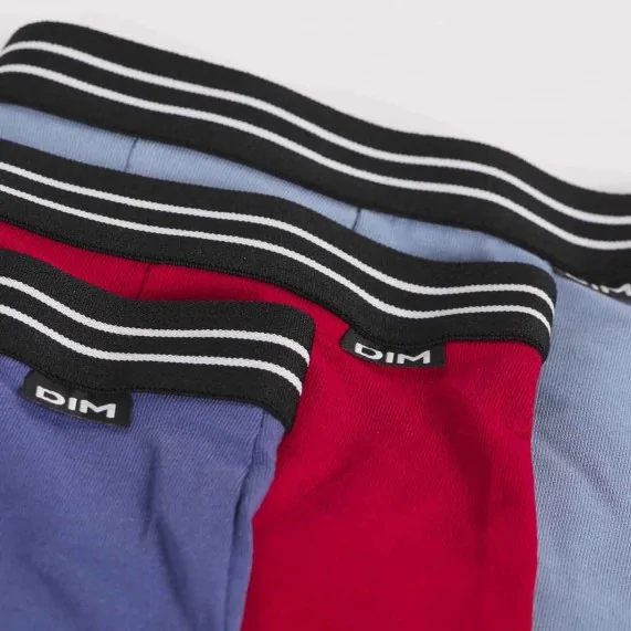 Set di 3 boxer ecodim in cotone elasticizzato per ragazzi (Confezione di boxer da ragazzo) Dim chez FrenchMarket