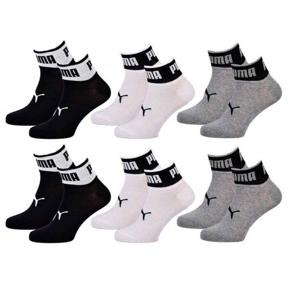 Lote de 6 pares de calcetines Big Logo Quarter (Calcetines deportivos) PUMA chez FrenchMarket