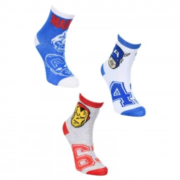 Lot de 3 Paires de Chaussettes Garçon MARVEL Avengers (Fantaisies) French Market chez FrenchMarket