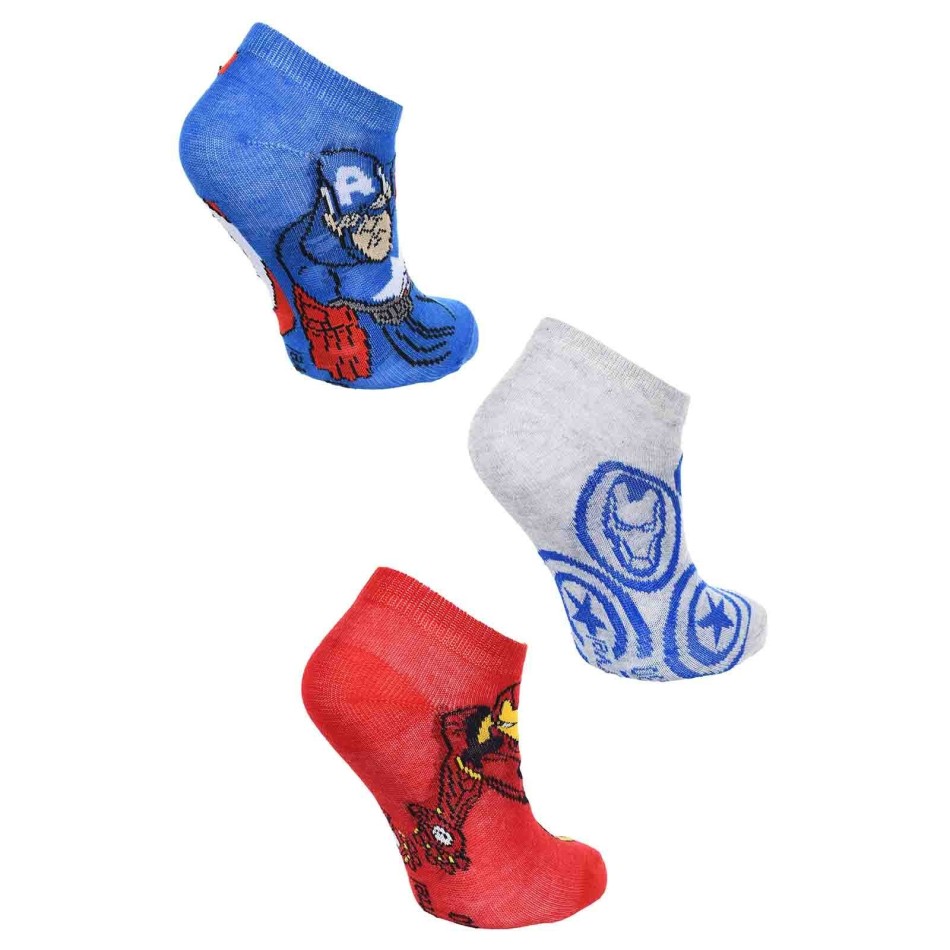 MARVEL Avengers 3-Pair Boy's Sock Set (Fantasies) French Market on FrenchMarket