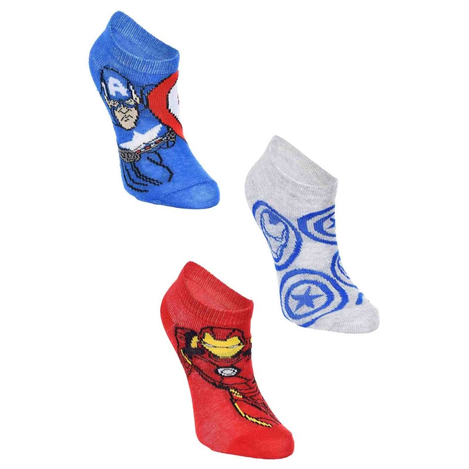 MARVEL Avengers 3-Pair Boy's Sock Set (Fantasies) French Market on FrenchMarket