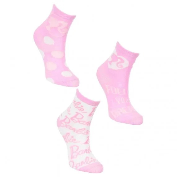 Barbie" 3-Pair Girls' Socks Set (Socks) French Market on FrenchMarket