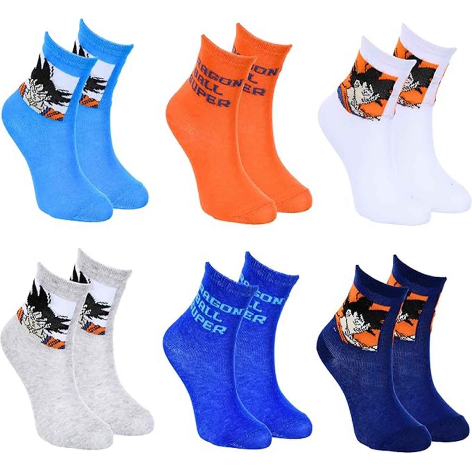 Set van 6 paar Dragon Ball Z-jongenssokken (Dragon Ball sokken) French Market chez FrenchMarket