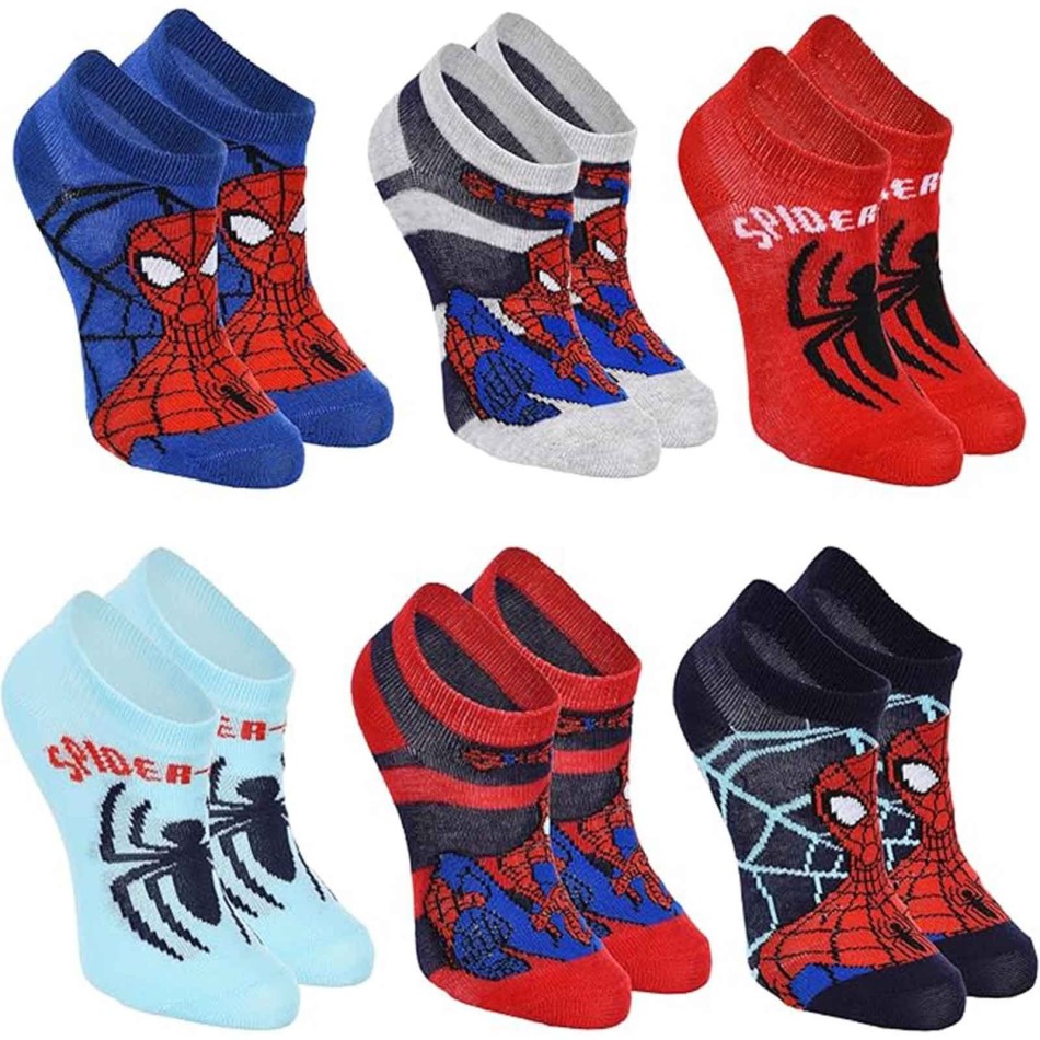 MARVEL Spider-Man Ragazzo 6-Pack Calzini (Fantasie) French Market chez FrenchMarket