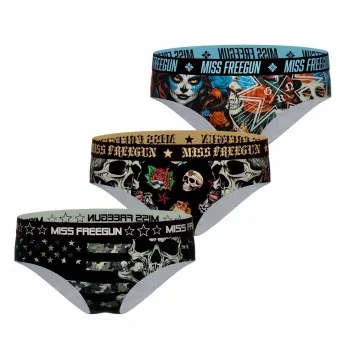 Lot de 3 Boxers Femme Microfibre (Boxer Femme) Freegun chez FrenchMarket