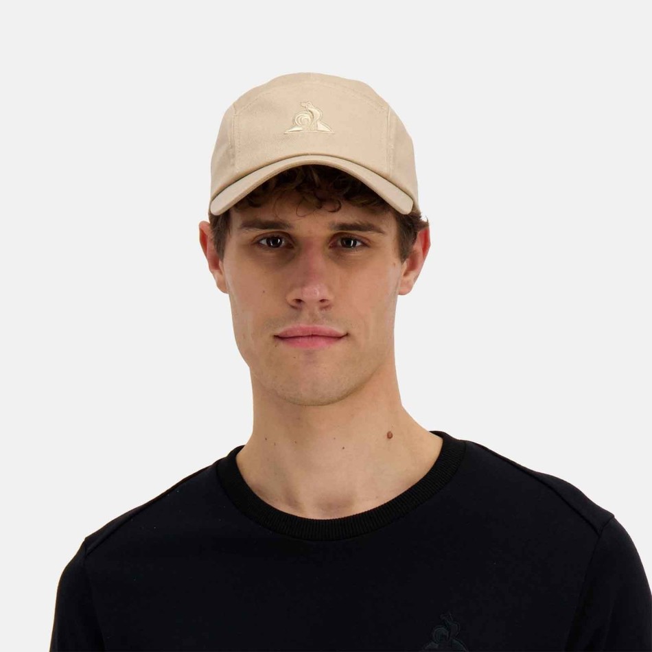 COQ SPORTIF Tenniskeps Essentiels Beige Dad Style Keps 100% Bomull