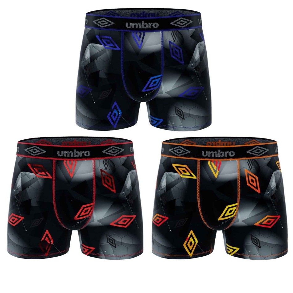 Lot de 3 Boxers Homme Microfibre Sport
