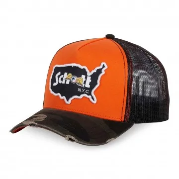 Casquette Trucker Von Dutch x Schott " Camo Map" (Casquettes) Von Dutch chez FrenchMarket