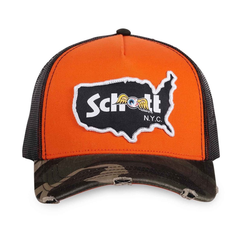 Truckerkeps Von Dutch x Schott "Camo Map" - Orange eller Camo - begränsad upplaga