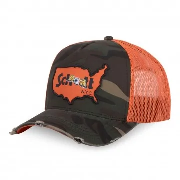 Casquette Trucker Von Dutch x Schott " Camo Map" (Casquettes) Von Dutch chez FrenchMarket