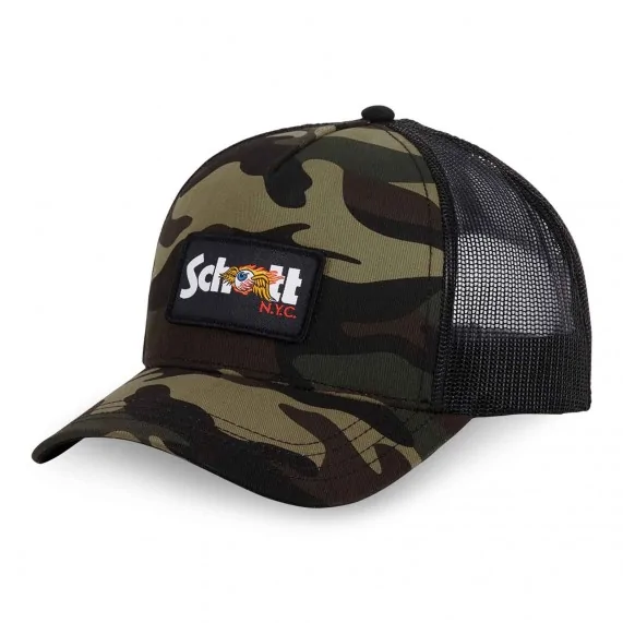 Casquette Trucker Von Dutch x Schott "Army" (Casquettes) Von Dutch chez FrenchMarket