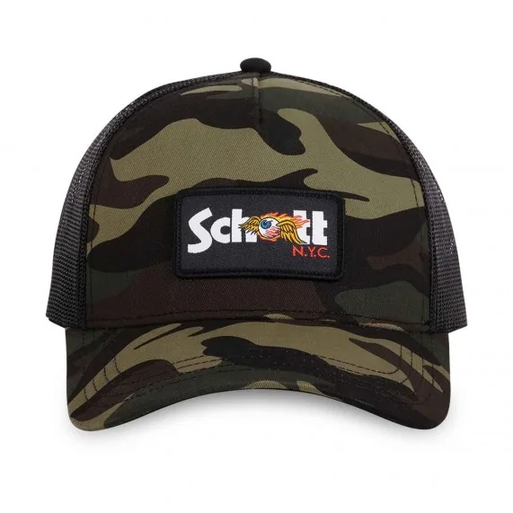 Casquette Trucker Von Dutch x Schott "Army" (Casquettes) Von Dutch chez FrenchMarket
