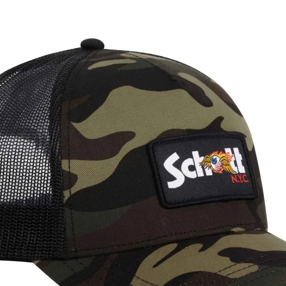 Casquette Trucker Von Dutch x Schott "Army" (Casquettes) Von Dutch chez FrenchMarket
