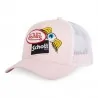 Casquette Trucker Von Dutch x Schott "EyePat Pink" (Casquettes) Von Dutch chez FrenchMarket