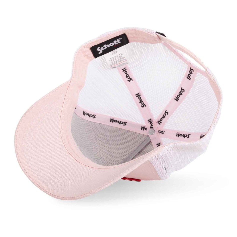 EyePat rosa truckerkeps Von Dutch x Schott N.Y.C.