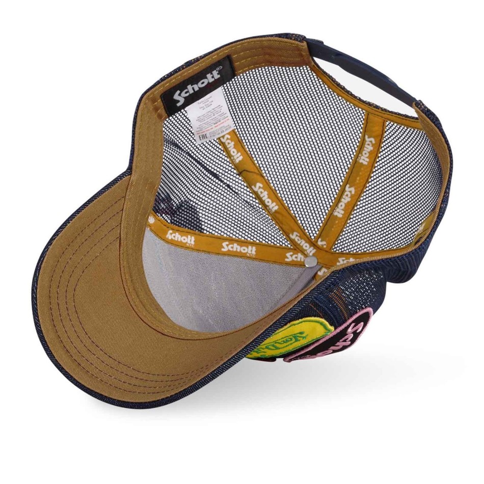 Trucker Cap Von Dutch x Schott "Patch Denim (Caps) Von Dutch on FrenchMarket