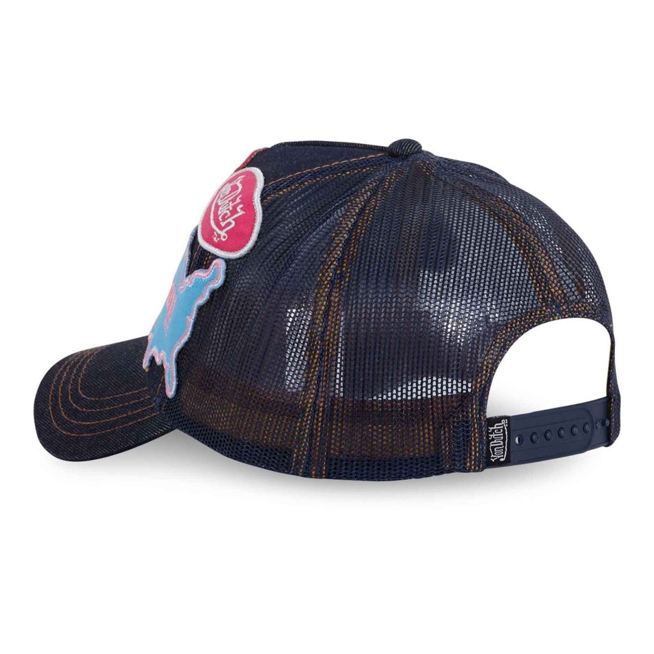 Trucker Cap Von Dutch x Schott "Patch Denim (Caps) Von Dutch on FrenchMarket