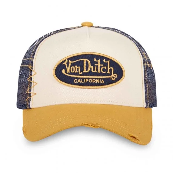 Casquette Trucker Effet Usé "Grey" (Casquettes) Von Dutch chez FrenchMarket
