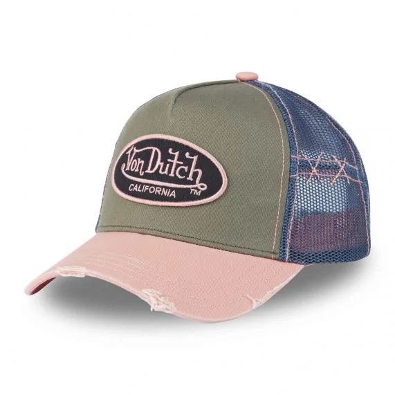 Casquette Trucker Effet Usé "Grey" (Casquettes) Von Dutch chez FrenchMarket