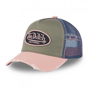 Casquette Trucker Effet Usé "Grey" (Casquettes) Von Dutch chez FrenchMarket
