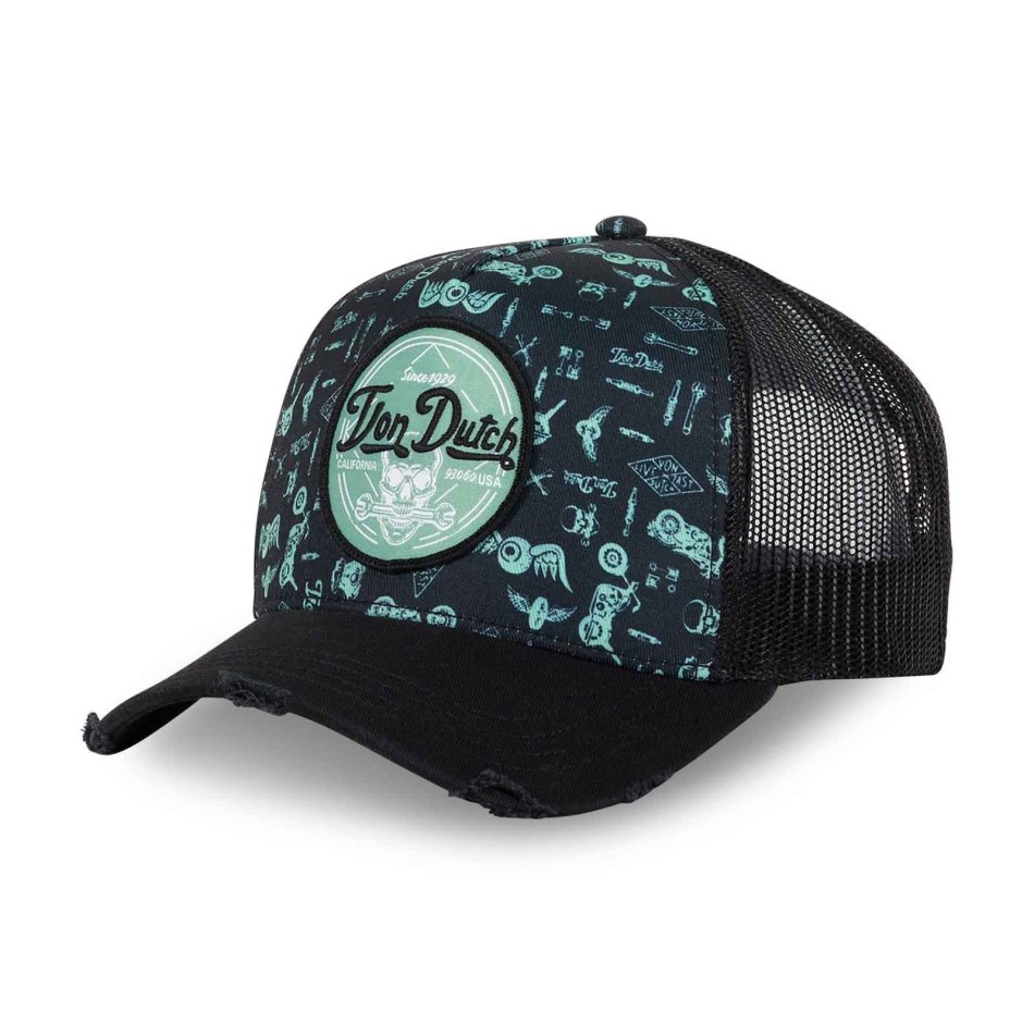 Cappello trucker vintage "Print Edition (Cappellino) Von Dutch chez FrenchMarket