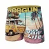 Wild Summer" Men's Microfiber Boxer Briefs (Men's boxer shorts) Freegun on FrenchMarket
