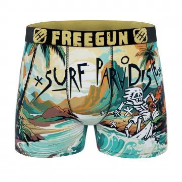 Calzoncillos bóxer de microfibra "Wild Summer" para hombre (Calzoncillos para hombre) Freegun chez FrenchMarket