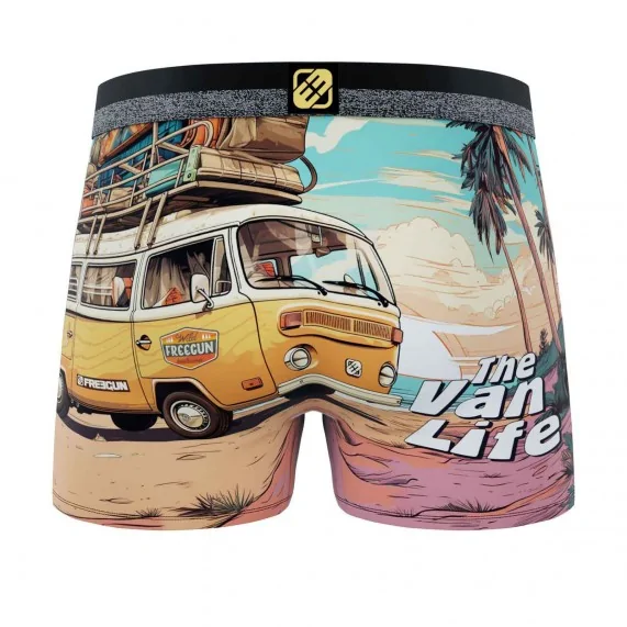 Calzoncillos bóxer de microfibra "Wild Summer" para hombre (Calzoncillos para hombre) Freegun chez FrenchMarket