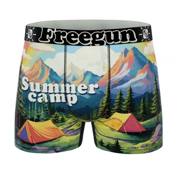 Boxer da uomo "Wild Summer" in microfibra (Boxer da uomo) Freegun chez FrenchMarket