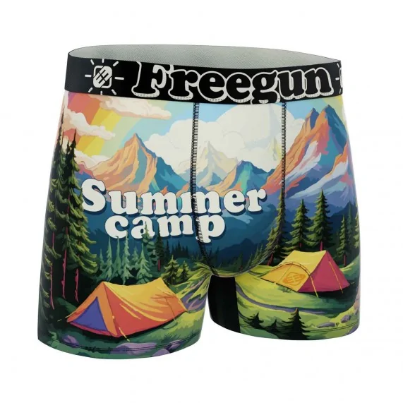 Wild Summer" Men's Microfiber Boxer Briefs (Men's boxer shorts) Freegun on FrenchMarket