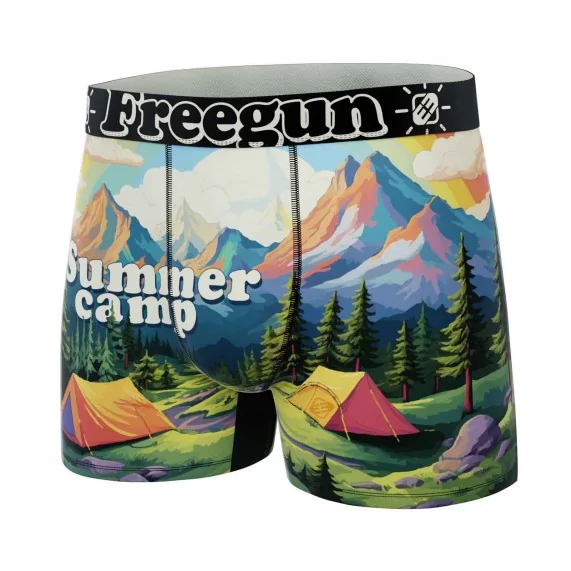 Calzoncillos bóxer de microfibra "Wild Summer" para hombre (Calzoncillos para hombre) Freegun chez FrenchMarket