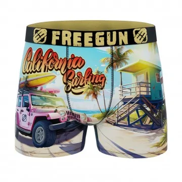 Boxer da uomo "Wild Summer" in microfibra (Boxer da uomo) Freegun chez FrenchMarket