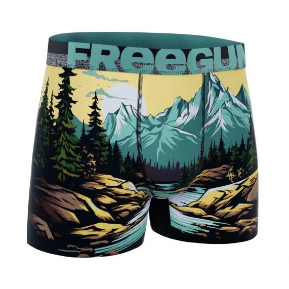 Calzoncillos bóxer de microfibra "Wild Summer" para hombre (Calzoncillos para hombre) Freegun chez FrenchMarket