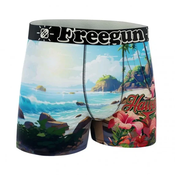 Calzoncillos bóxer de microfibra "Wild Summer" para hombre (Calzoncillos para hombre) Freegun chez FrenchMarket