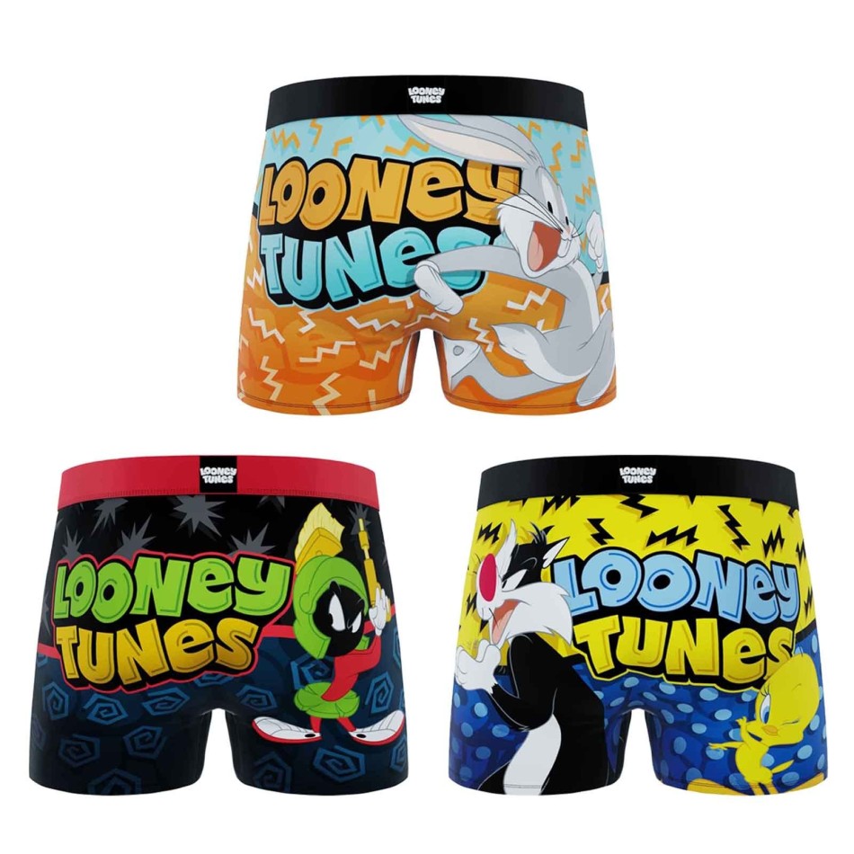 Lot de 3 Boxers Garçon Looney Tunes (Lot boxers Garçon) Freegun chez FrenchMarket