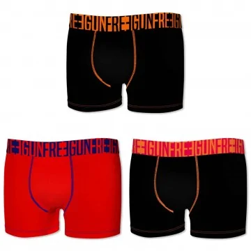 Lot de 3 Boxers Homme Coton Stretch (Lot boxers Homme) Freegun chez FrenchMarket
