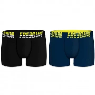 Set di 2 boxer da uomo in cotone (Boxer da uomo) Freegun chez FrenchMarket
