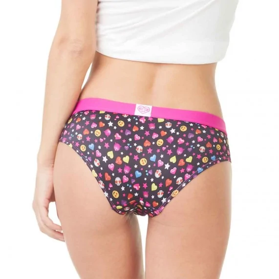 Emoji" Microvezel damesboxershort (Boksers) Freegun chez FrenchMarket