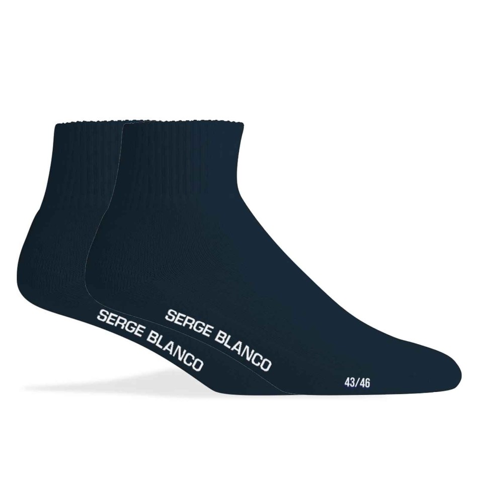 SERGE BLANCO Set om 3 par kvartsstrumpor i bomull