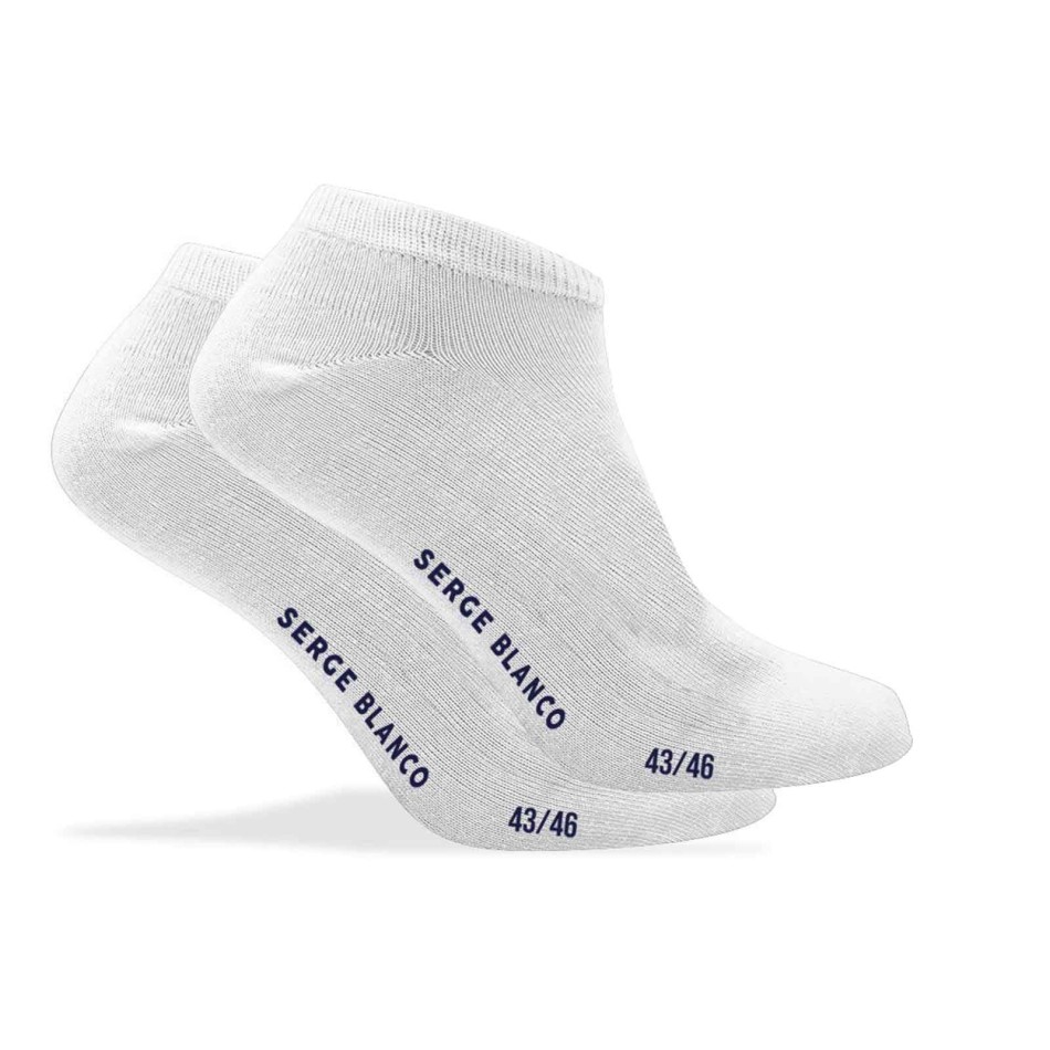 SERGE BLANCO Set om 3 par korta bomullsstrumpor