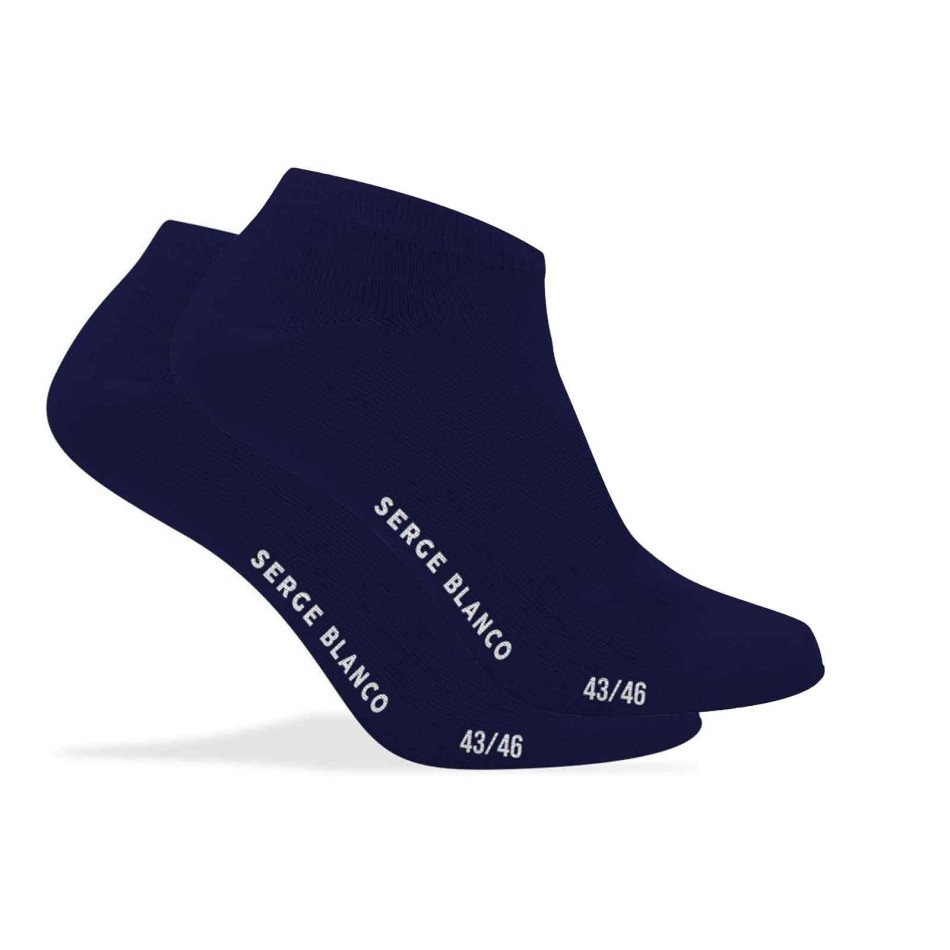 SERGE BLANCO Set om 3 par korta bomullsstrumpor
