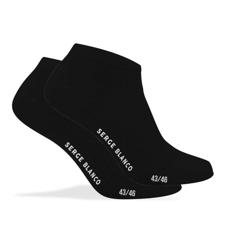SERGE BLANCO Set om 3 par korta bomullsstrumpor