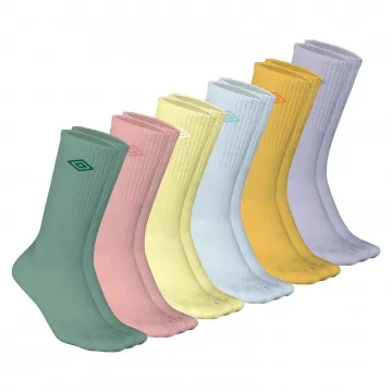 6 Paar hohe Crew Socken "Pastel" im Set (Sport) Umbro auf FrenchMarket