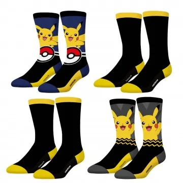 Set van 4 paar "Pokemon" herensokken (Edele sokken) Freegun chez FrenchMarket