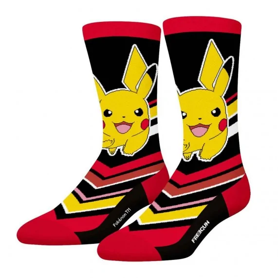 Lot de 4 Paires de Chaussettes Homme "Pokemon" (Chaussettes fantaisies) Freegun chez FrenchMarket
