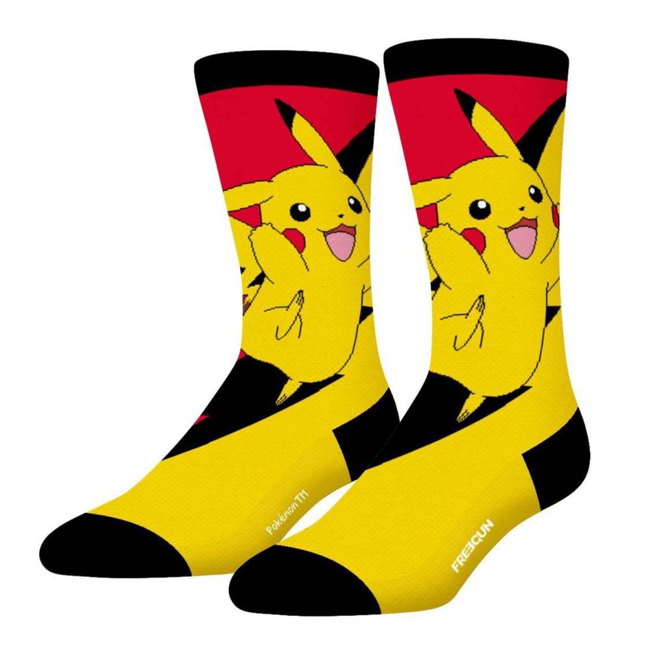 Set med 4 Pokémon Pikachu-strumpor för män - officiell licens, storlek 40-45 French Market